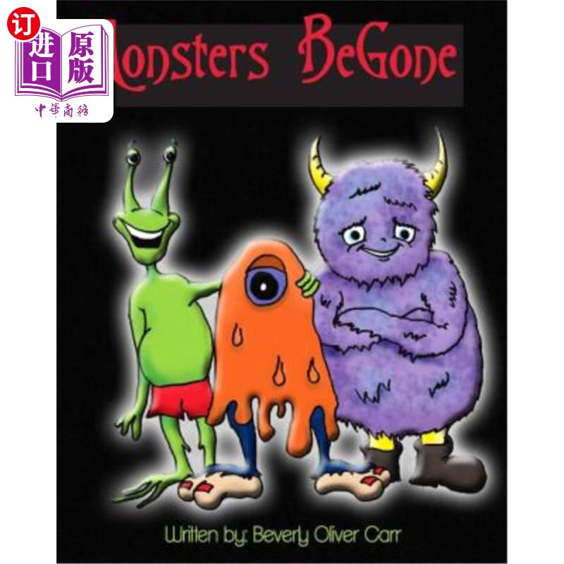 海外直订monsters begone 怪兽逃走了