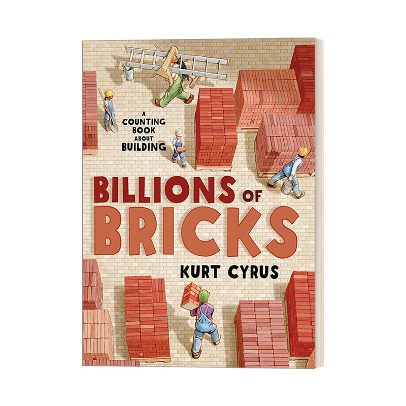 进口原版绘本 billions of bricks 一百万块砖 儿童算数启蒙 精装绘本