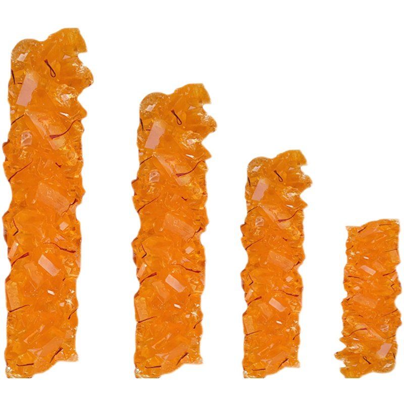 库车黄糖 新疆阿克苏龟兹巴依新疆纯手工制作藏红花冰糖黄冰糖300g