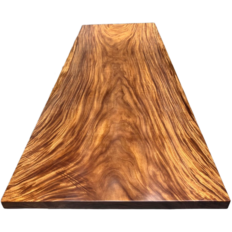 倾听木之歌  胡桃木实木茶桌大板茶桌原木会议桌长桌简约办公桌椅组合 胡桃木350*125*7+支架