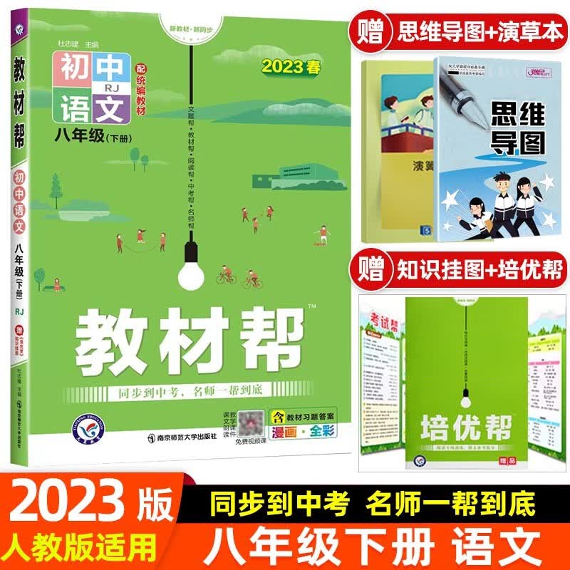 【科目可选】2024初中教材帮八年级上册下册 初二2八上八下教材解读同步练习册 八年级下册 语文 人教RJ版