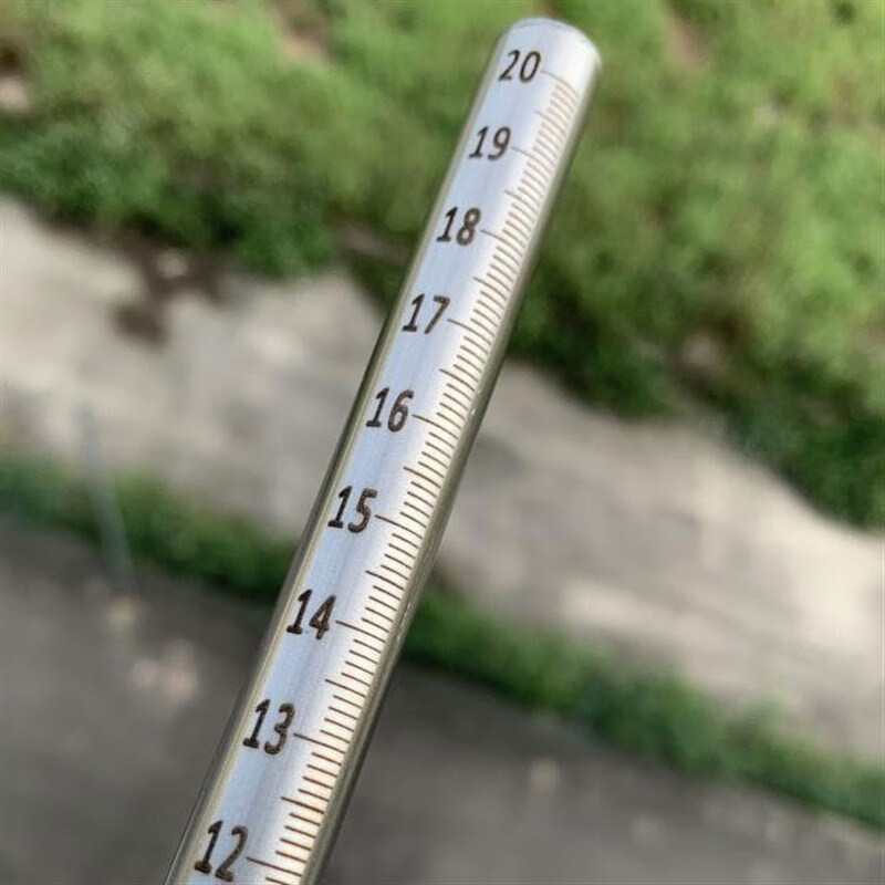 不锈钢钢管尺圆棒尺圆柱尺深度尺量油尺测量水深尺 10mm直径0.