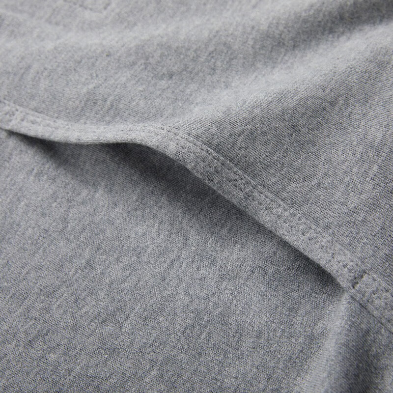 三枪(THREEGUN)秋衣秋裤保暖内衣套装纯棉抗静电舒服棉舒适圆领长袖长裤保暖内衣 浅麻灰-男款 XL