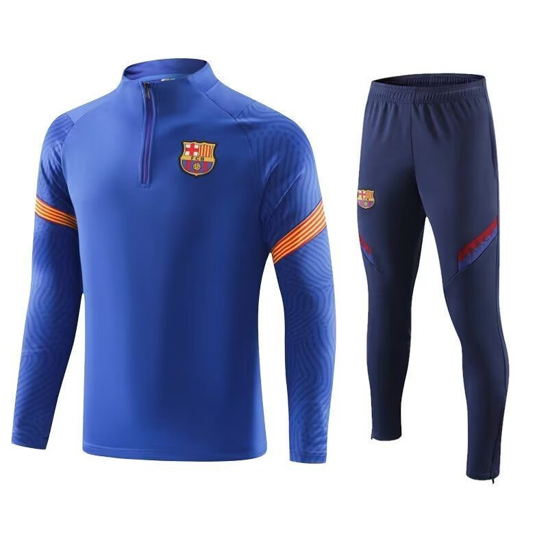 三星阿根廷梅西长袖加绒足球训练服男世界杯运动套装比赛出场 261巴萨