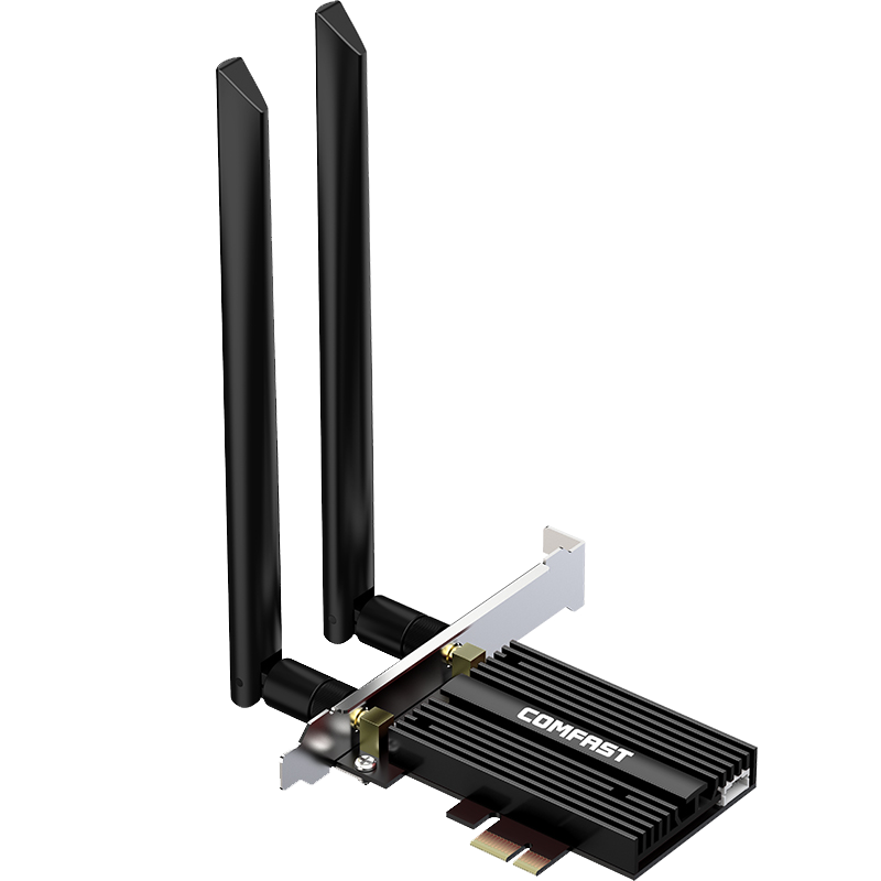 COMFAST AX210无线网卡wifi6代蓝牙5.2三频千兆5G台式电脑PCIE网卡 AX210PRO 5400M