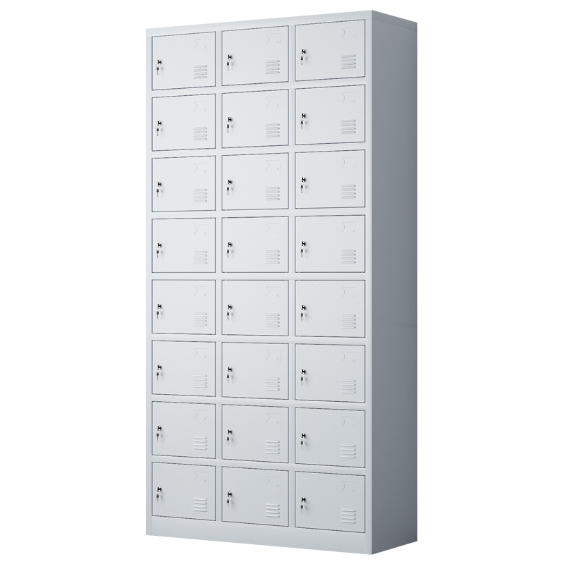 初嘉(CJ)更衣柜 铁皮柜储物柜员工宿舍衣柜存包柜 二十四门更衣柜