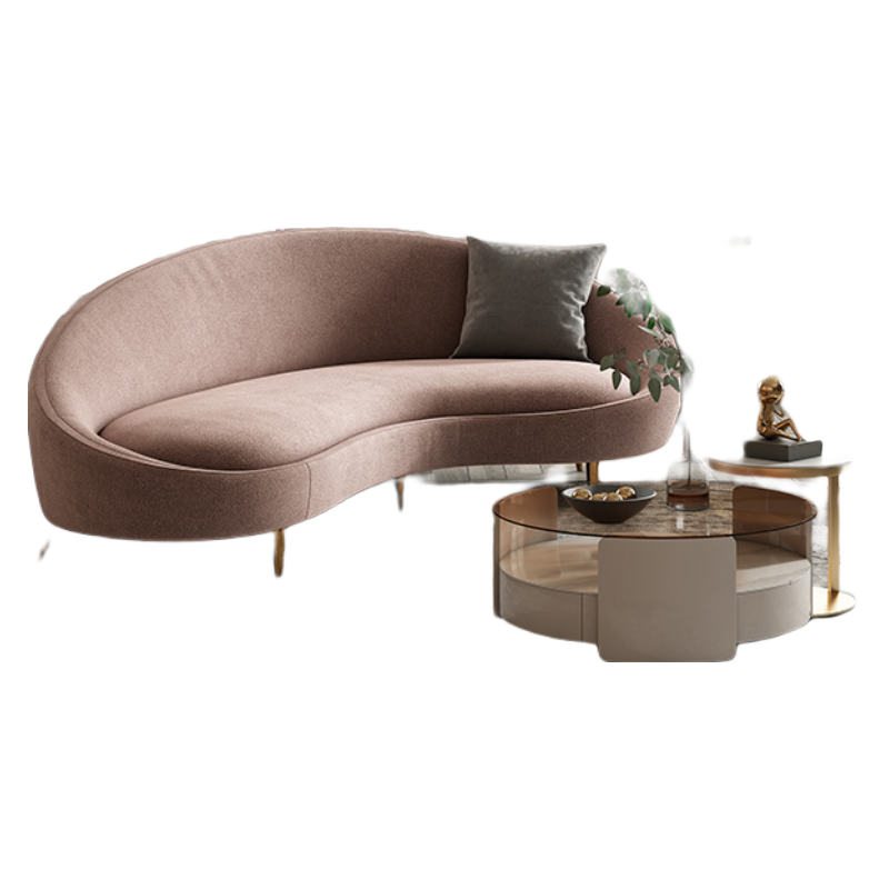 DC简约现代沙发轻奢布艺服装店北欧三人位极简沙发客厅组合ins风设计师酒店大堂沙发 沙发(海绵填充)