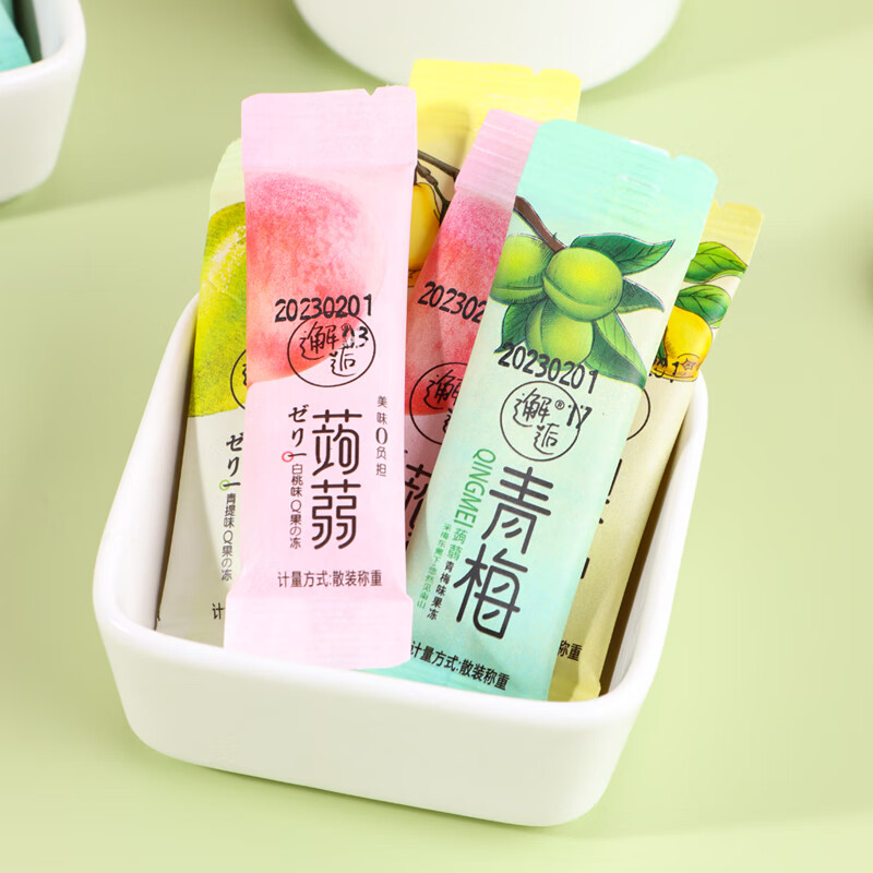 轻即邂逅蒟蒻果冻散称 混合口味500g约40包