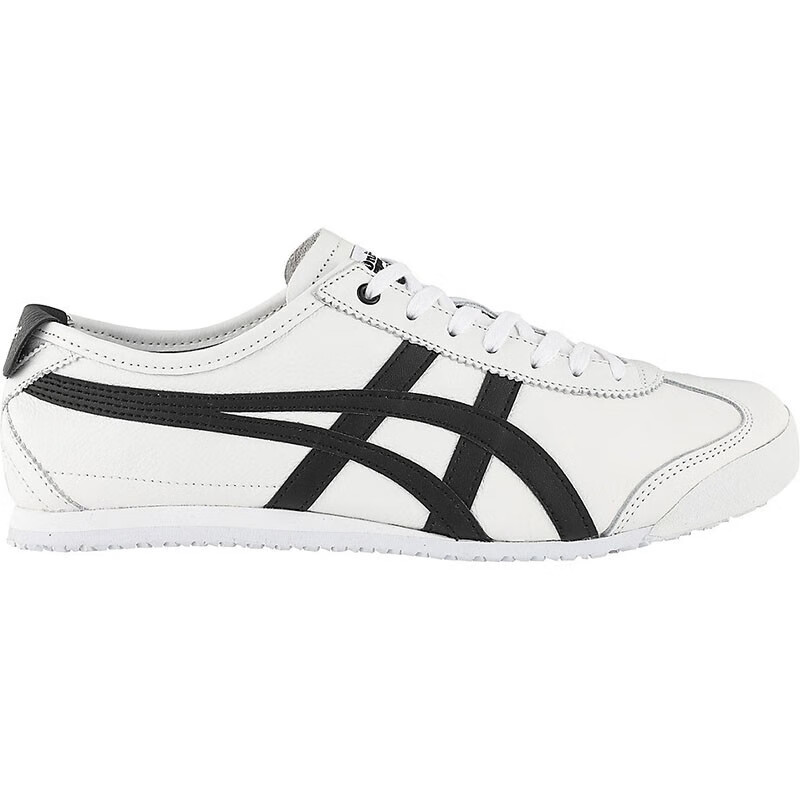 onitsuka tiger鬼冢虎 mexico 66白金皮面低帮板鞋小白鞋百搭男女款