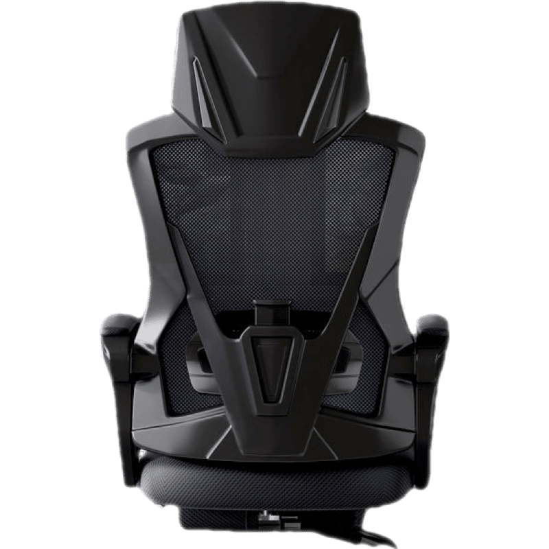 禧龙盛 可躺电脑椅家用办公椅游戏电竞椅子靠背人体工学舒适久坐学生座椅会议椅 黑框黑网可躺+乳胶坐垫 尼龙脚