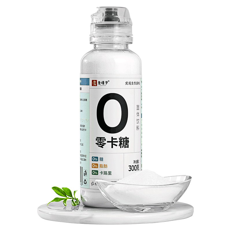 老塘子 0卡糖300g赤藓糖醇代糖食品烘焙甜菊糖无糖优于白糖木糖醇零卡糖 0卡糖300g 300g