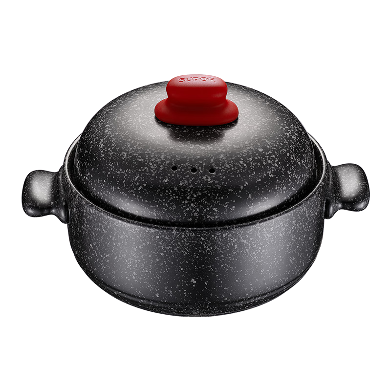 苏泊尔（SUPOR） 砂锅煲汤锅陶瓷锅炖汤锅沙锅石锅星星石釉面熬药耐高温大号容量 TB45N1- 4.5L