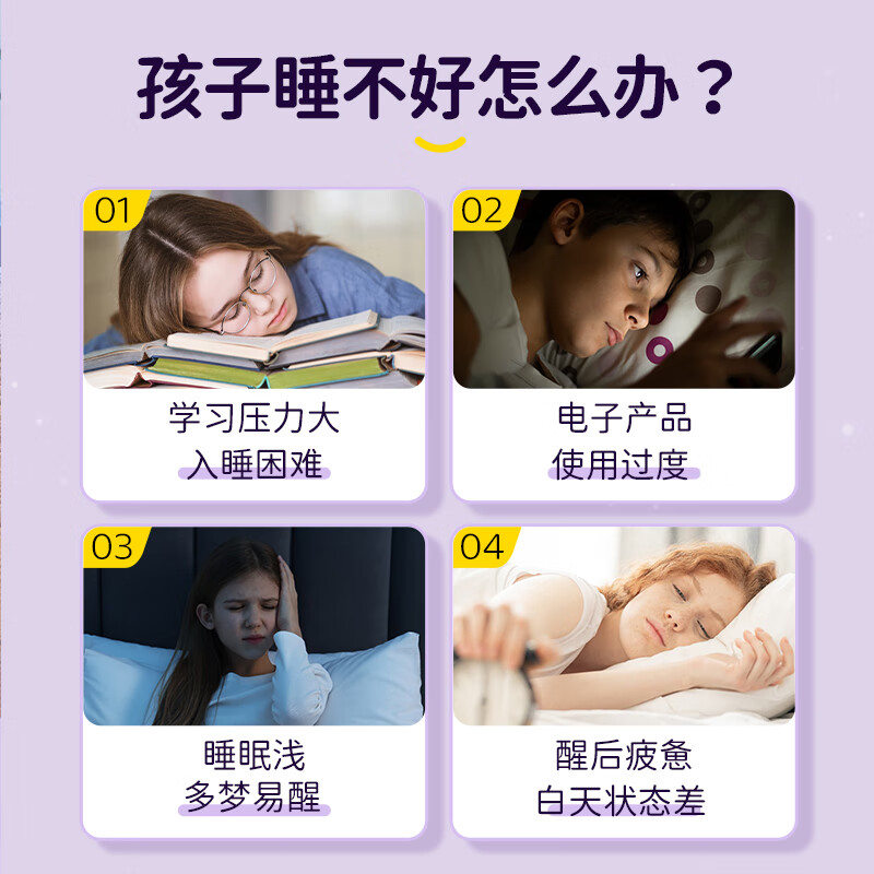 乐比（LOOBI）睡眠贴深度睡眠贴精油晚安贴舒缓助眠成人儿童男女通用失眠多梦 【儿童日常调理】佛手柑1盒24片