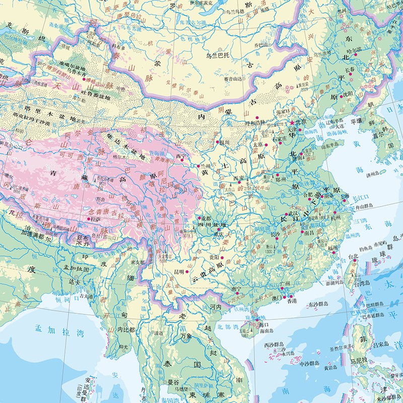 新修订升级版 中国地图册(行政区划版)资料新 自然人文地理 省市城市