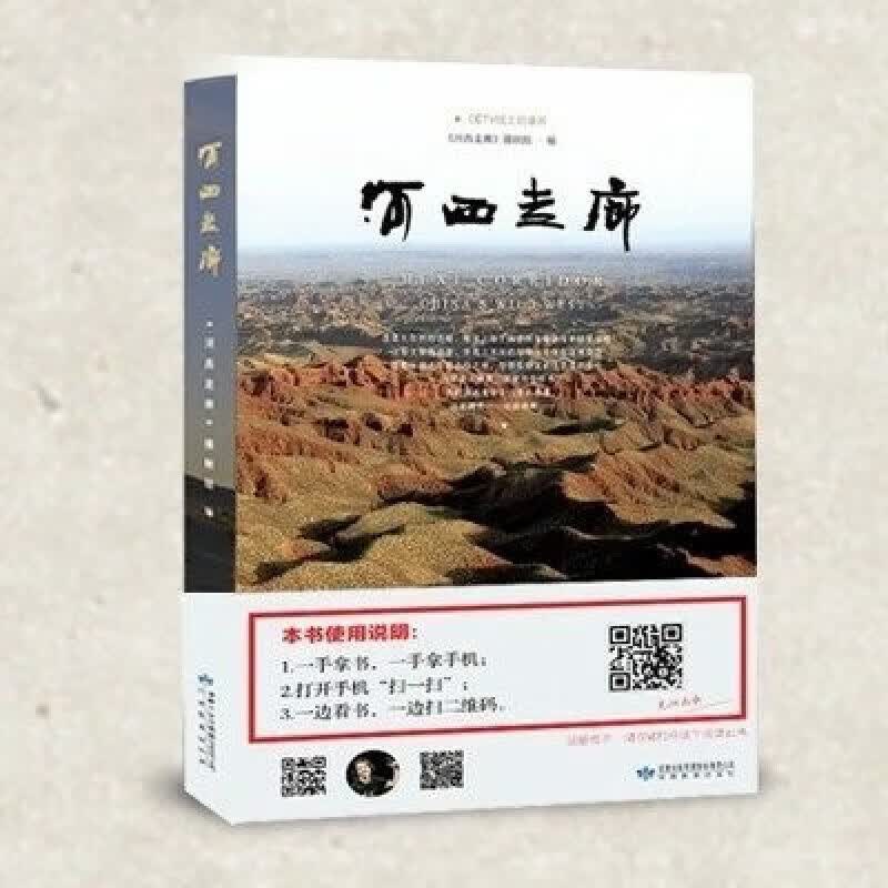 正版 河西走廊CCTV纸上纪录片河西走廊书扫二维码可看视频彩色图丝绸之路历史讲解旅游攻略指南 游攻略指南