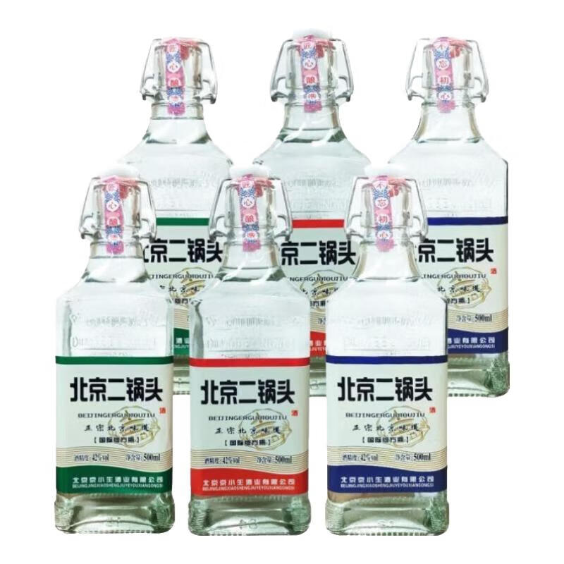 ��������ͷ ���ʰ淽ƿ42�������Ͱ׾� 500mL*6ƿ