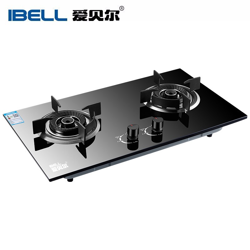 爱贝尔(IBELL)燃气灶嵌入式 煤气炉台嵌两用 双眼灶家用煤气灶炉具钢化玻璃 钢化玻璃款 液化气