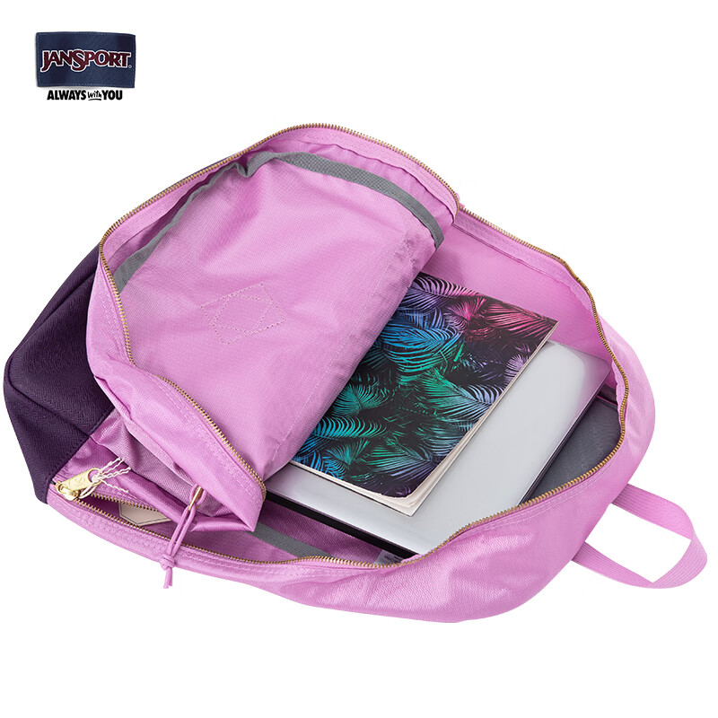 JANSPORT杰斯伯双肩包学生25L包男女微瑕书包学院背包 2SDR  2SDR5Z8 玫粉色（瑕疵材质偏硬）