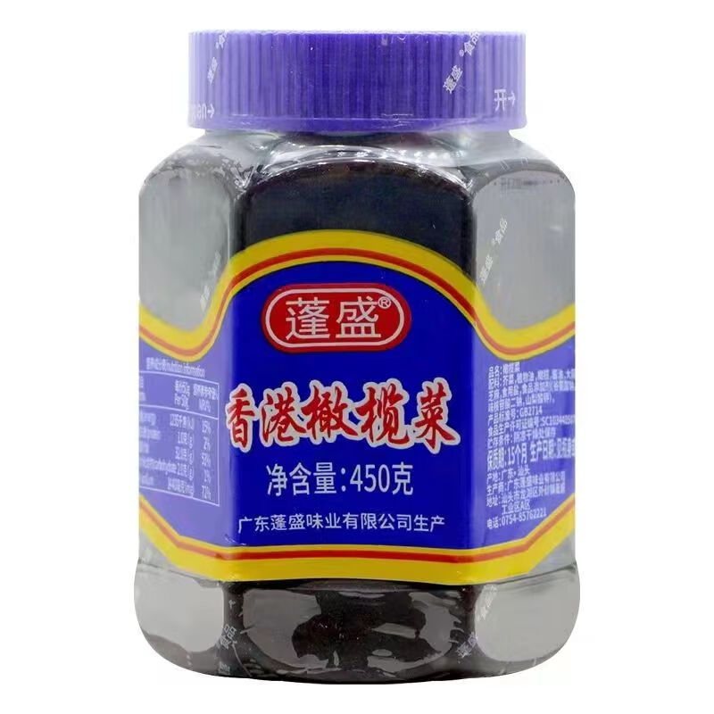 180g450g30g拌面拌饭烹饪炒菜即食夹馒头鲜香爽口 蓬盛橄榄菜450g*1瓶