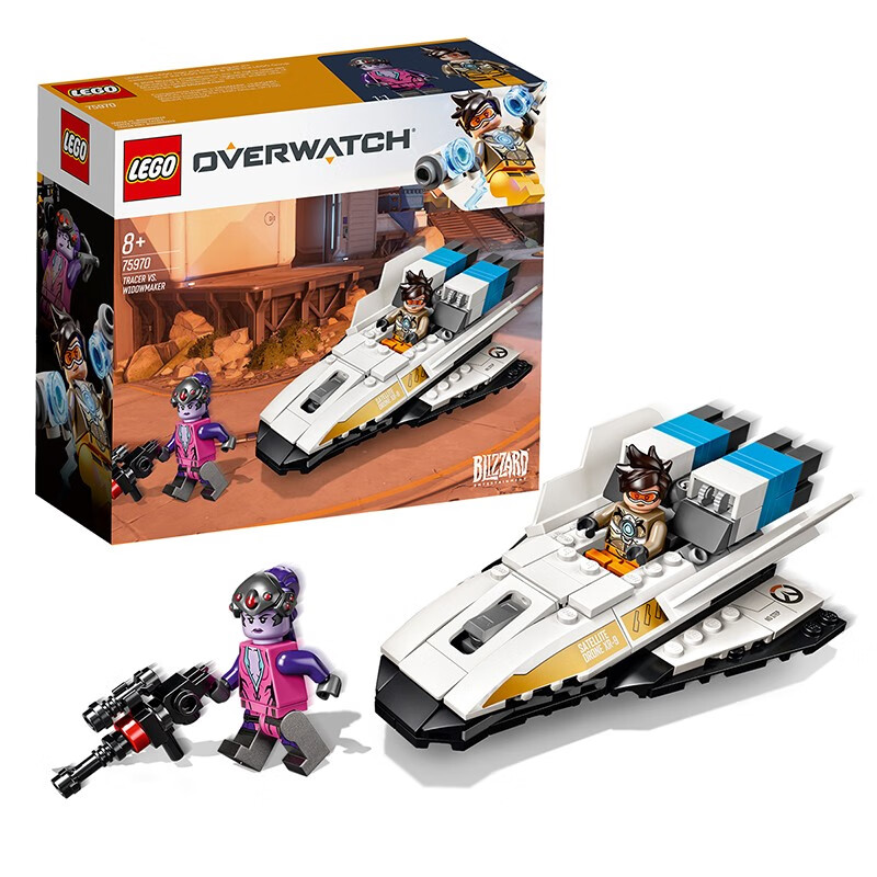 先锋系列堡垒人仔男孩子拼装积木玩具2019新款 猎空对战黑百合 75970