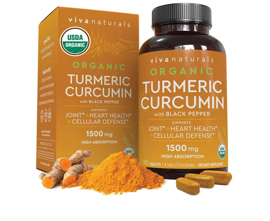 美国姜黄和95%标准姜黄素turmericcurcumin黑胡椒joint关节健康 t关节