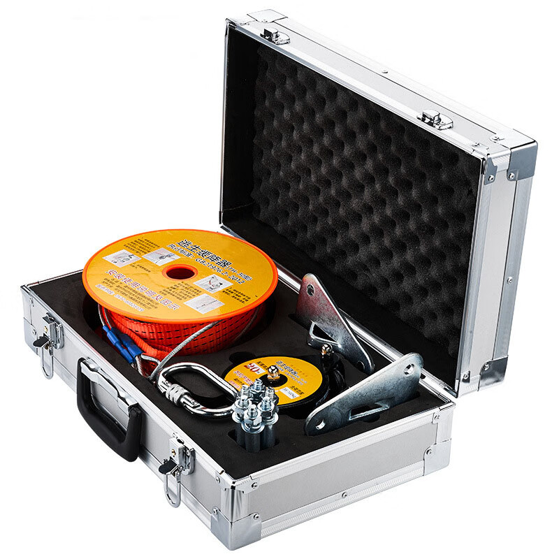 及安盾消防 高层消防火灾逃生缓降器 应急往复式高层防坠 铝合金盒 1