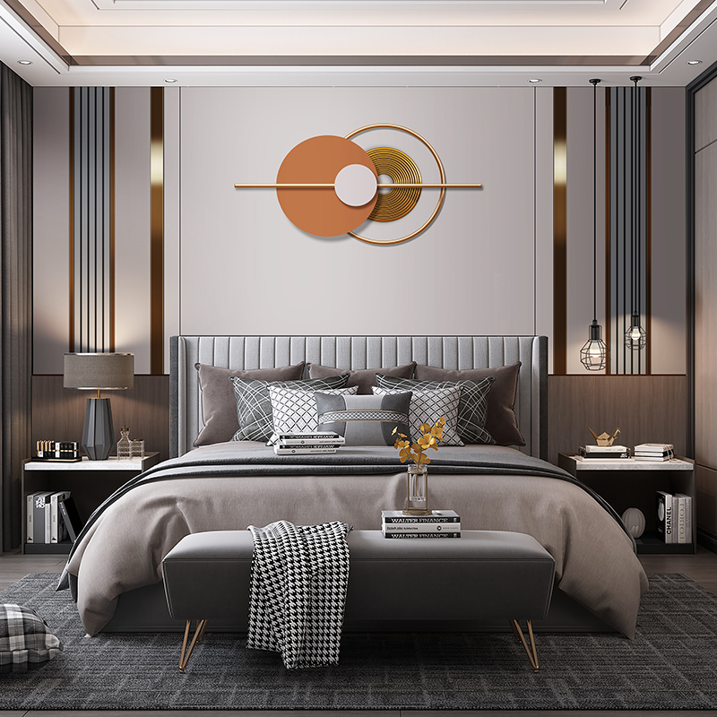 北欧无缝墙布卧室床头背景墙竖纹5d现代简约全屋简约大气壁布屿笙