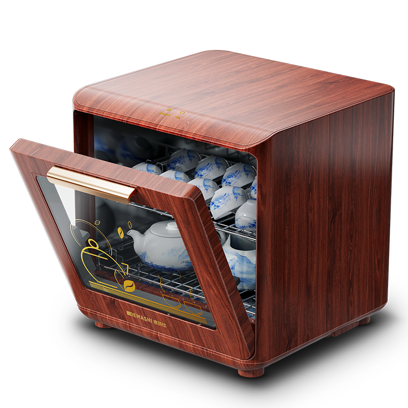 德瑪仕（DEMASHI）茶具消毒柜 茶杯消毒紫外線商用小型臺式迷你茶水室辦公室 30L 二星級XDZ30D-2E