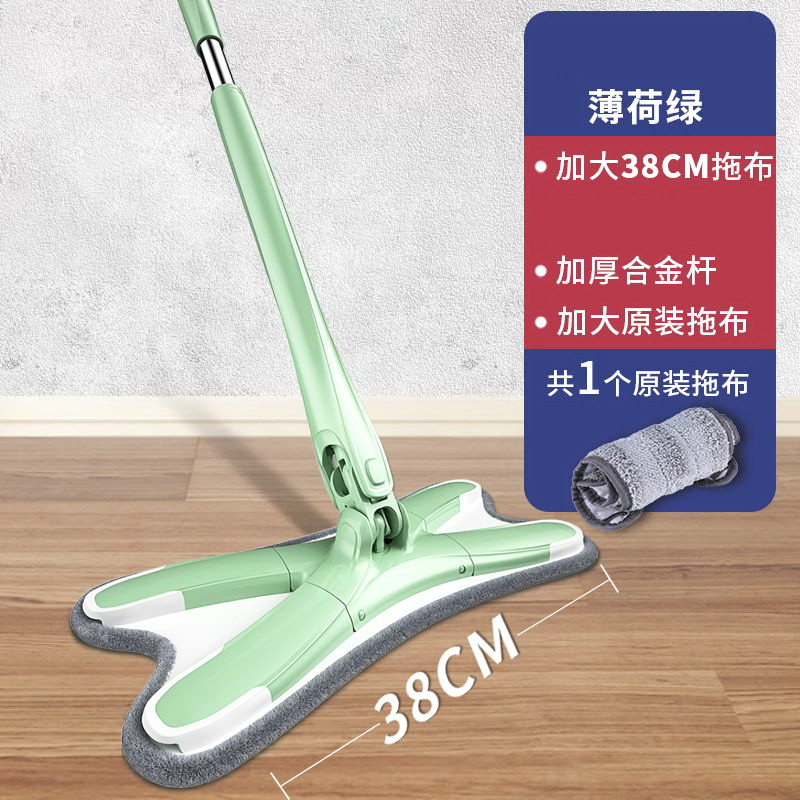 蝴蝶拖把带桶客厅蝴蝶平板拖把家用卫生间免手洗托把结实可干湿两用