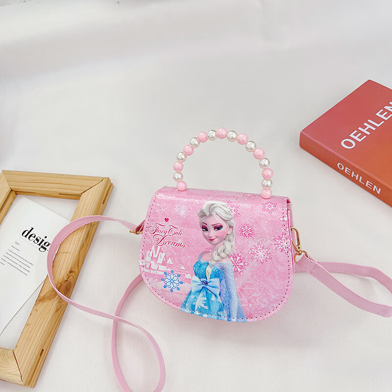 忆爱新款冰雪奇缘爱莎公主包包女童包包儿童斜挎包公主包时尚儿童包包