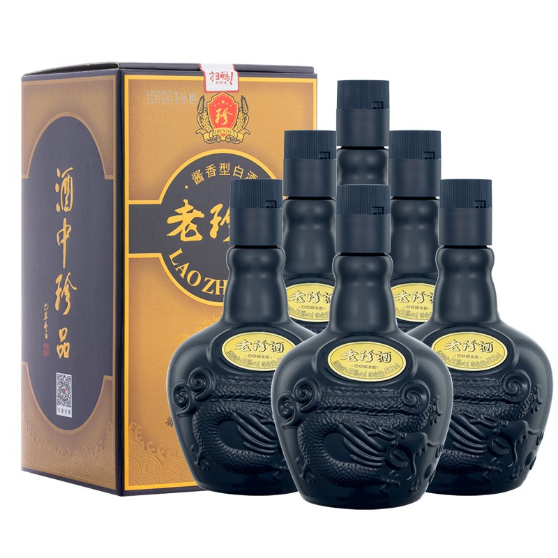 珍酒老珍酒酱香型白酒53度500ml6瓶整箱装