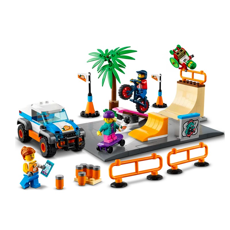 lego乐高 城市city系列 60290滑板公园 男孩女孩益智拼插积木儿童玩具