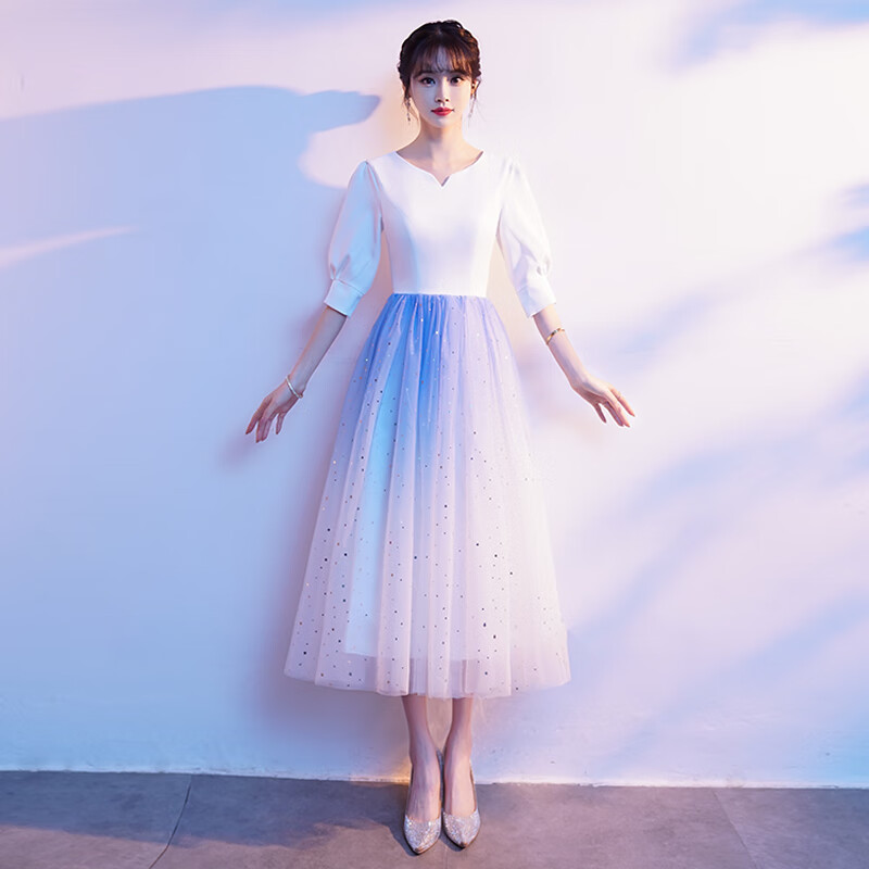 麦娅洛合唱指挥礼服女初中生成人学生装主持人服修身高中生大团演出服