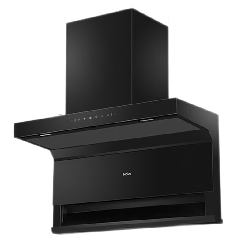 海尔（Haier）抽油烟机25立方大吸力EC970旗舰款358W大功率电机家用三吸7字挥手智控自清洁燃气灶具以旧换新 【单烟机 现货立即发】顶侧底三吸EC719