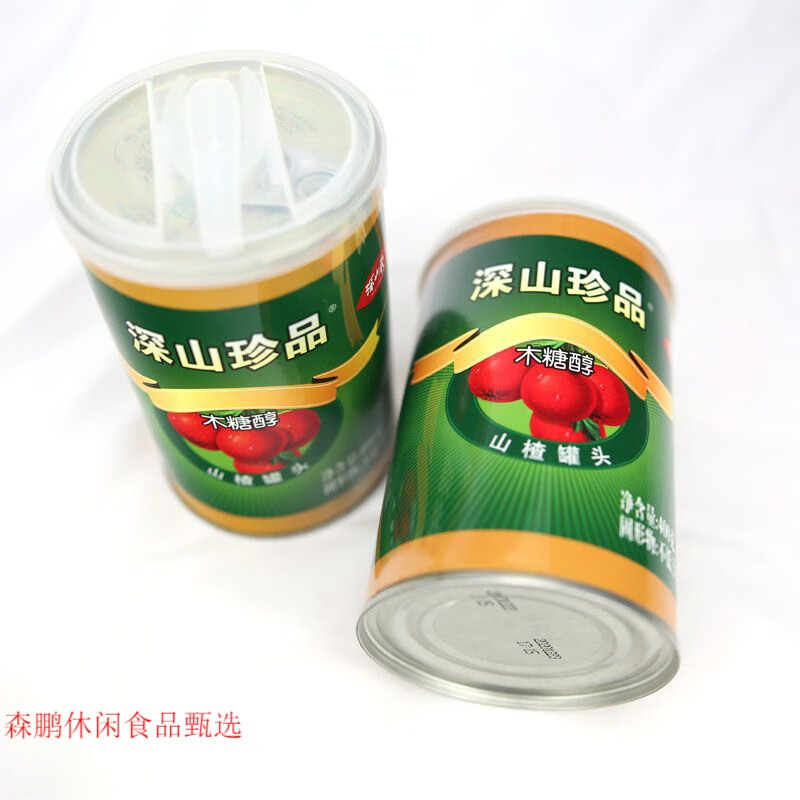 茗仟(mingqian)无糖山楂罐头深山秀木糖醇山楂罐头不加蔗糖老人水果