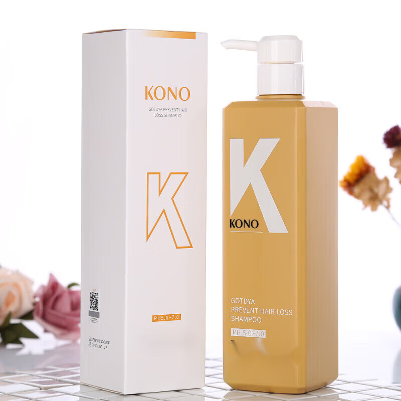 kono生姜洗发水防掉发修护强韧发根控油滋养头皮男女通用 500ml 生姜