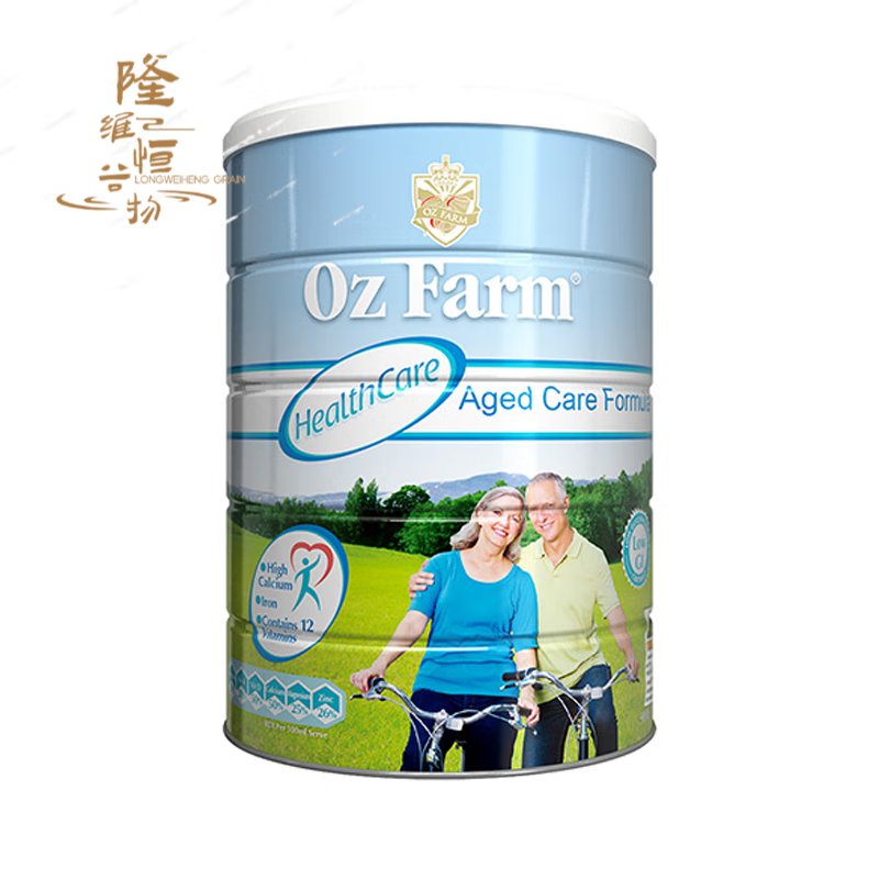 I澳洲进口澳美滋OzFarm中老年低糖低脂奶粉澳滋低G无蔗糖900g 1罐单价