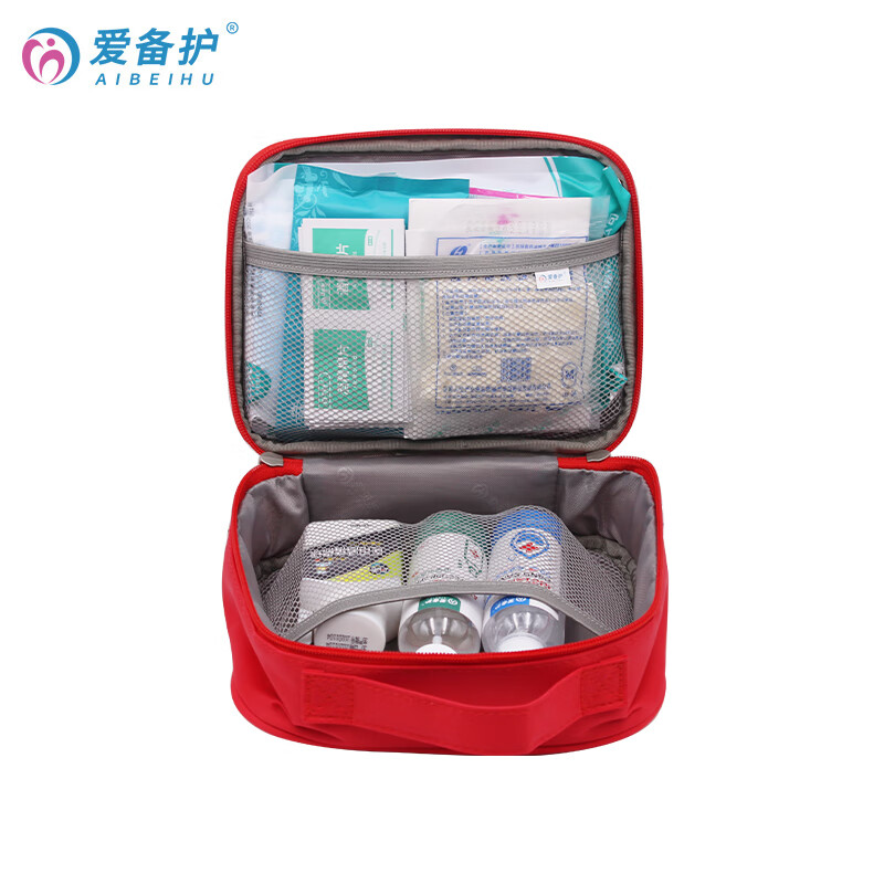 爱备护 防疫应急包 消毒防护套装 ABH-L006M 红色  含13种51件急救用品
