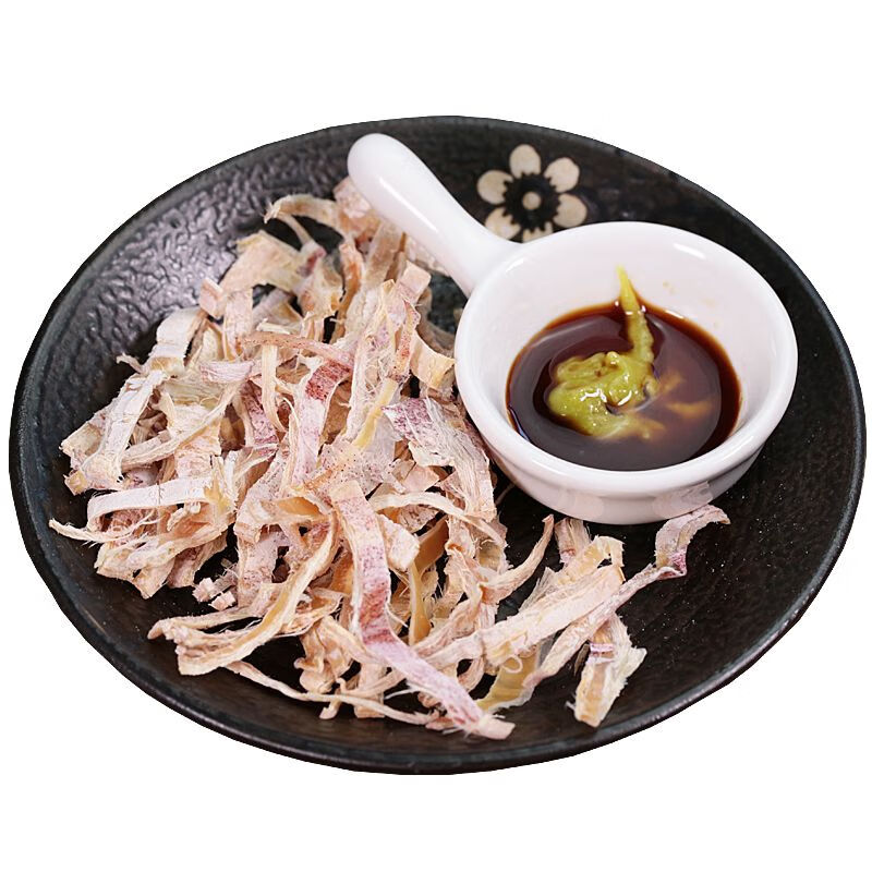禾澹北海芥末鱿鱼干鱿鱼丝烧烤炭烤手撕鱿鱼碳烤整条原味烤熟开袋即食