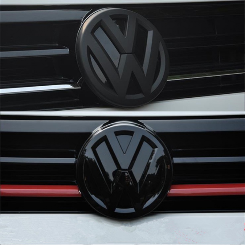 蔻均缕专用于大众朗逸中网车标大众21年凌度车标新速腾黑色车标贴20款