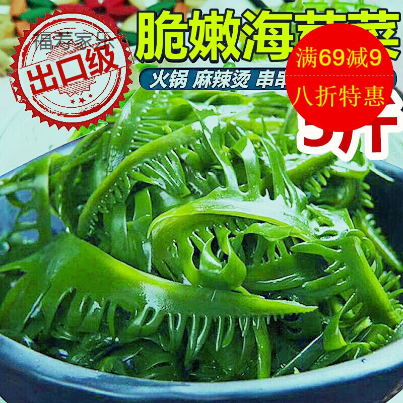 海芽菜盐渍嫩芽裙带菜眉芽菜睫毛菜5斤海藻芽海带苗整箱大连