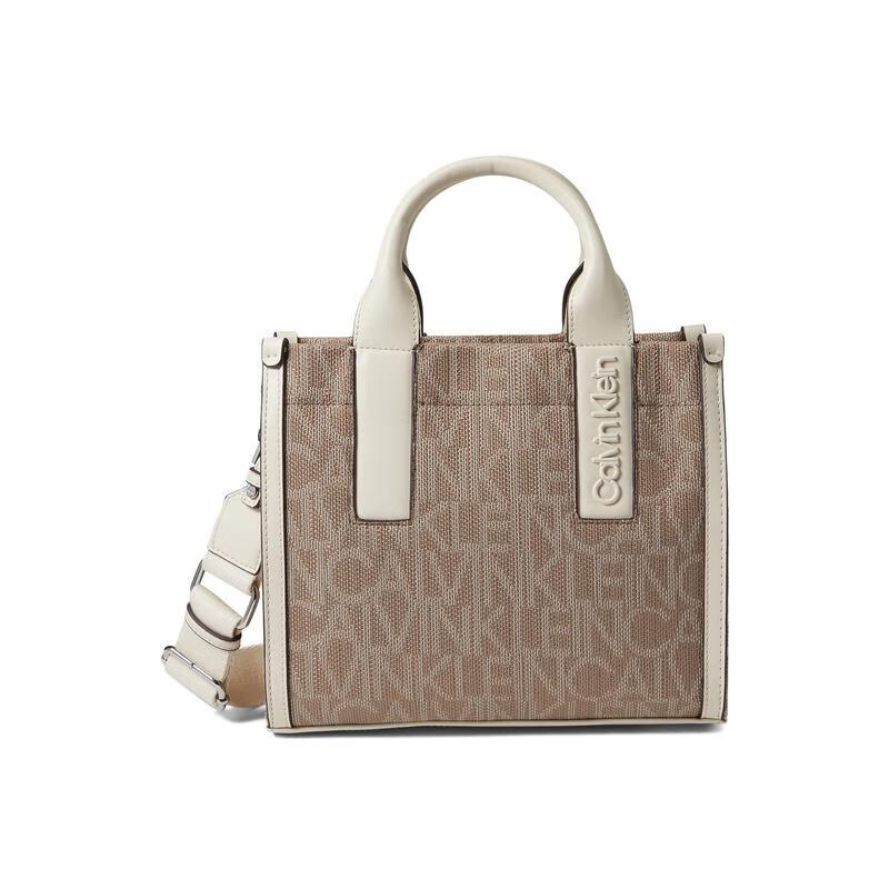 卡文克莱(calvin klein)ck女包 nyra 精致优雅百搭休闲老花女士斜挎包