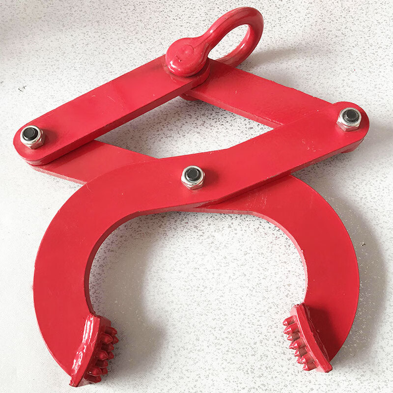 鹿色钻板夹钳货柜夹木托盘夹子集装箱卸货木材夹水泥袋吊圆木 1吨