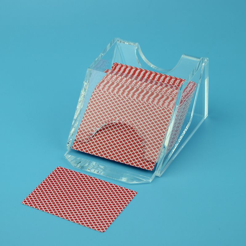 狮奥利兴 德州扑克1付发牌机 1副发牌器 手动发牌机 亚克力黑色牌靴 1