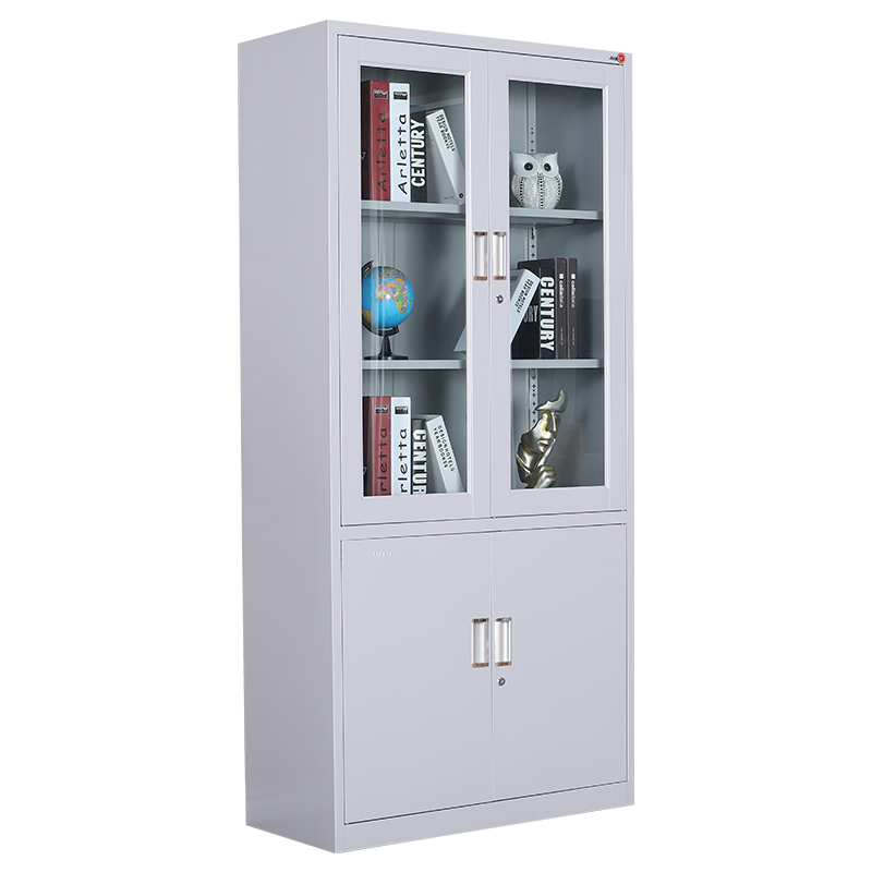 钱柜 钢制文件柜铁皮柜办公柜档案柜资料柜抽屉柜玻璃柜五节柜储物凭证柜带锁加厚 大器械 常规厚度款