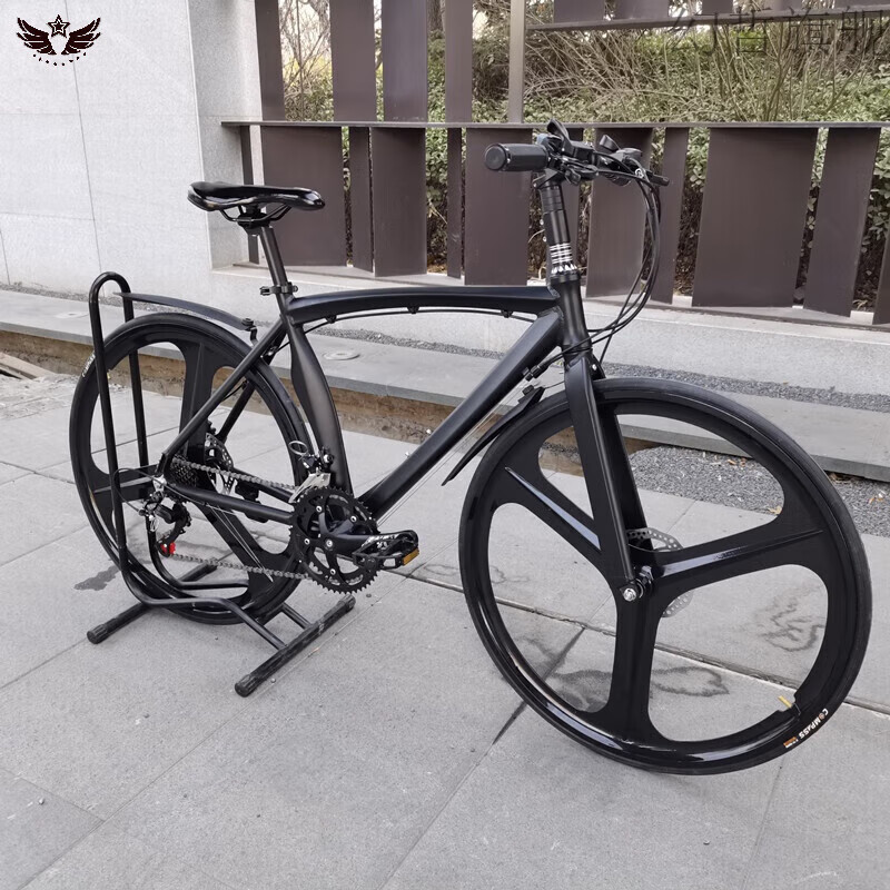 流彗蝴蝶自行车平把公路自行车700c蝴蝶车把郊游款三刀一体凼祡 14速 