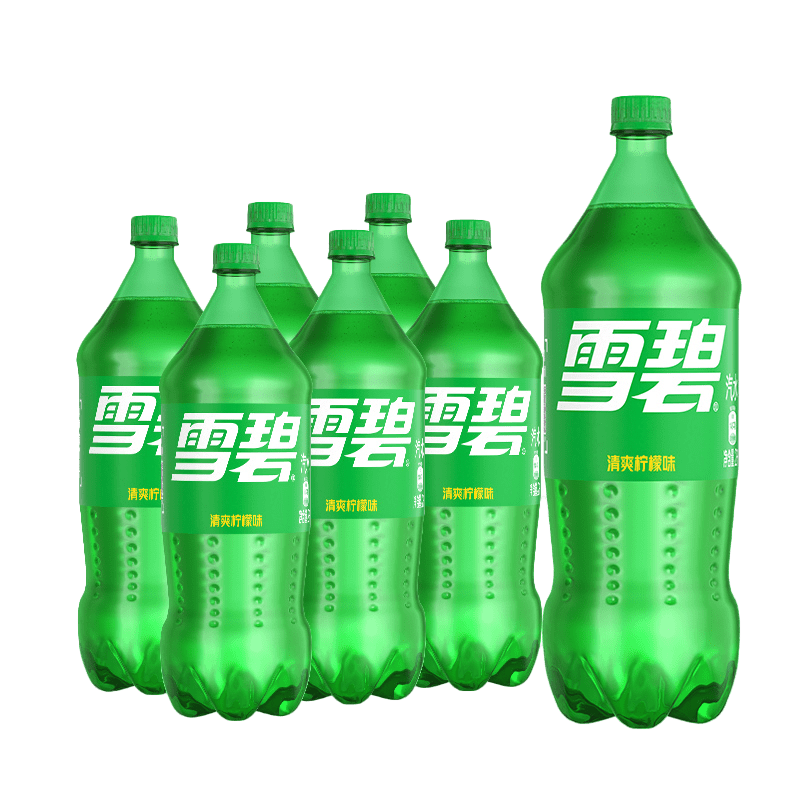 Sprite 雪碧 可口可乐（Coca-Cola）雪碧 Sprite 柠檬味 汽水 碳酸饮料 2L*6瓶  新老包装随机发货