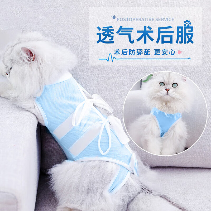 欢宠网宠物猫咪绝育服猫手术服母猫衣服断奶术后恢复幼小猫猫透气防舔衣高性价比高么？