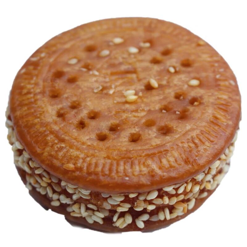 南瓜饼芝麻早餐饼南瓜饼袋装即食南瓜饼饼干半成品 1kg 南瓜饼半斤5个