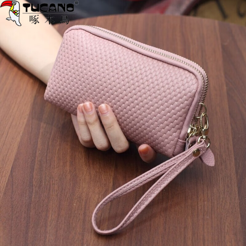 啄木鸟(tucano)百搭手抓包欧美大牌简约薄长款钱包女手拿包2024新款零